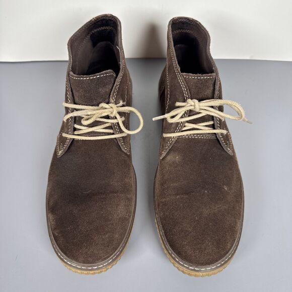 Johnston and Murphy Wallace Chukka Boot Dark Brown Sheepskin Suede Men\'s  10.5 M main image 11